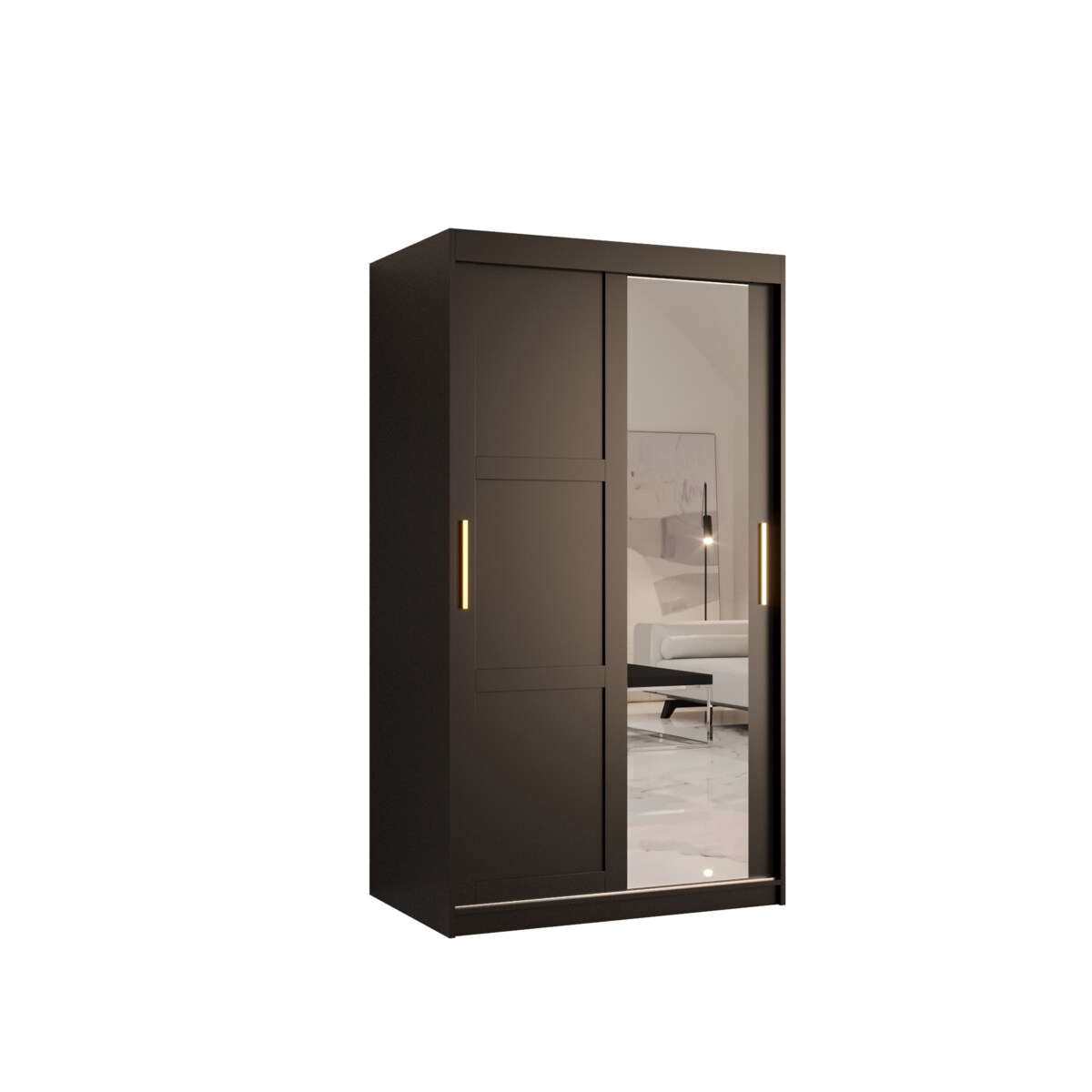 Szafa przesuwna Garderoba RAMIRO 2 100 gł. 62 czarny