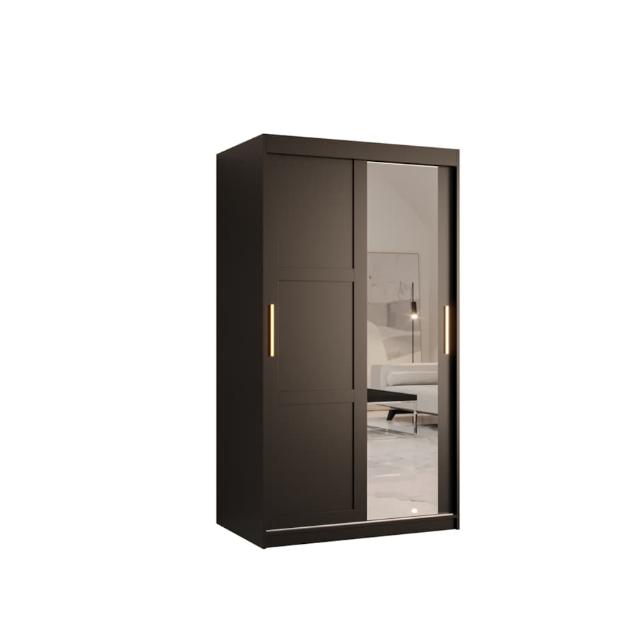 Szafa przesuwna Garderoba RAMIRO 2 100 gł. 62 czarny