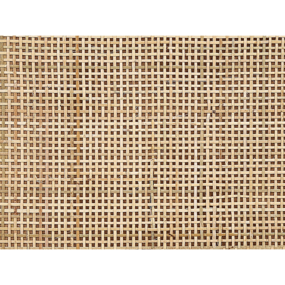 Szafka nocna 2 szuflady fronty rattanowe jasne drewno PEROTE