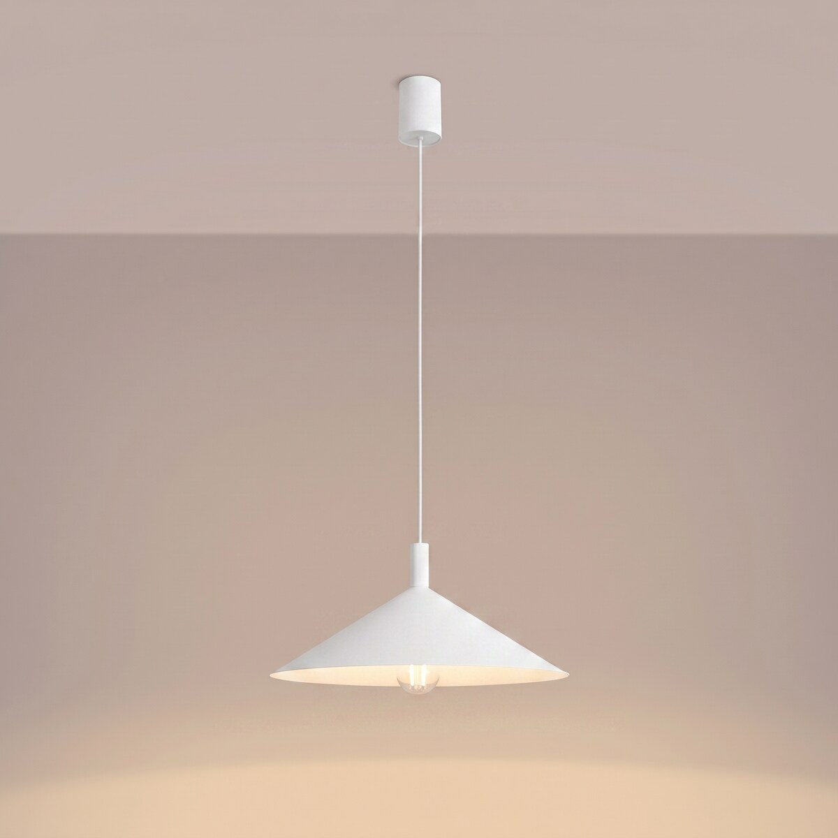 Lampa wisząca NOX 40 biała