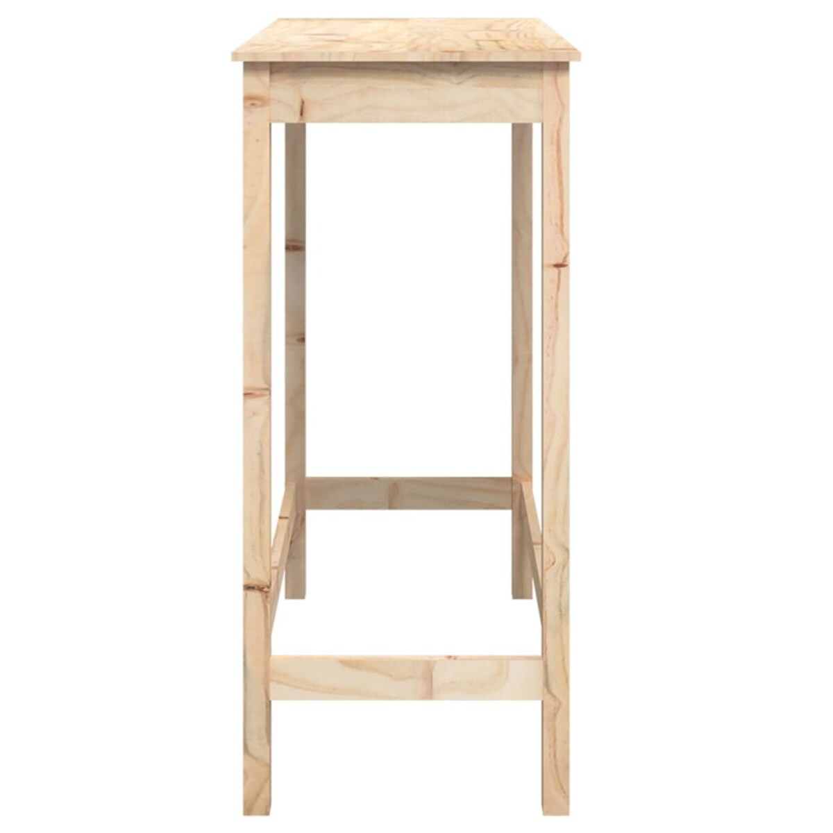 vidaXL Stolik barowy, 100x50x110 cm, lite drewno sosnowe
