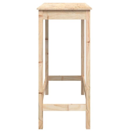 vidaXL Stolik barowy, 100x50x110 cm, lite drewno sosnowe