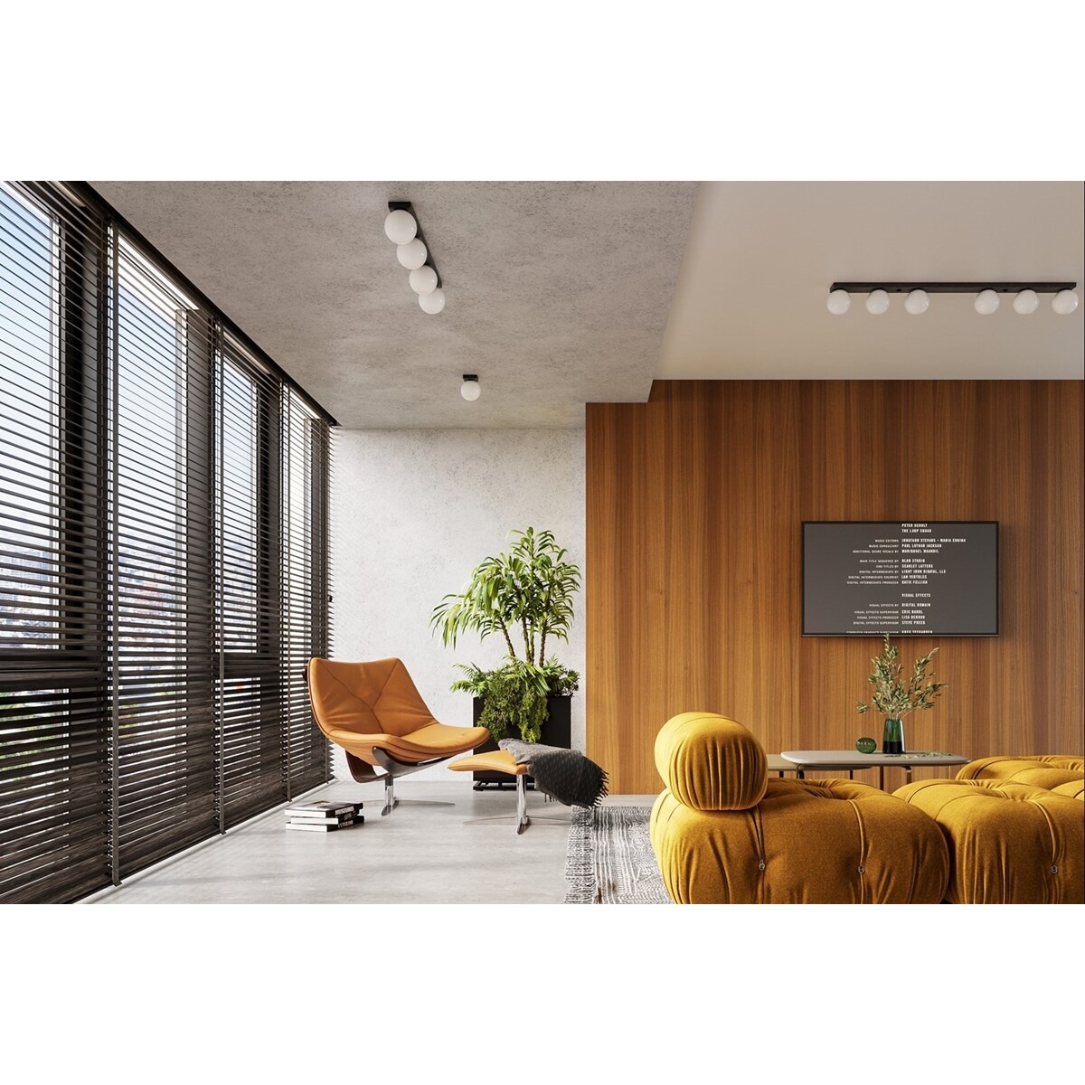 Plafon YOLI 3 czarny