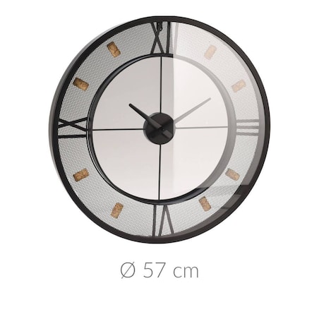 Zegar do kuchni, duży, minimalistyczna tarcza, Ø 57 cm