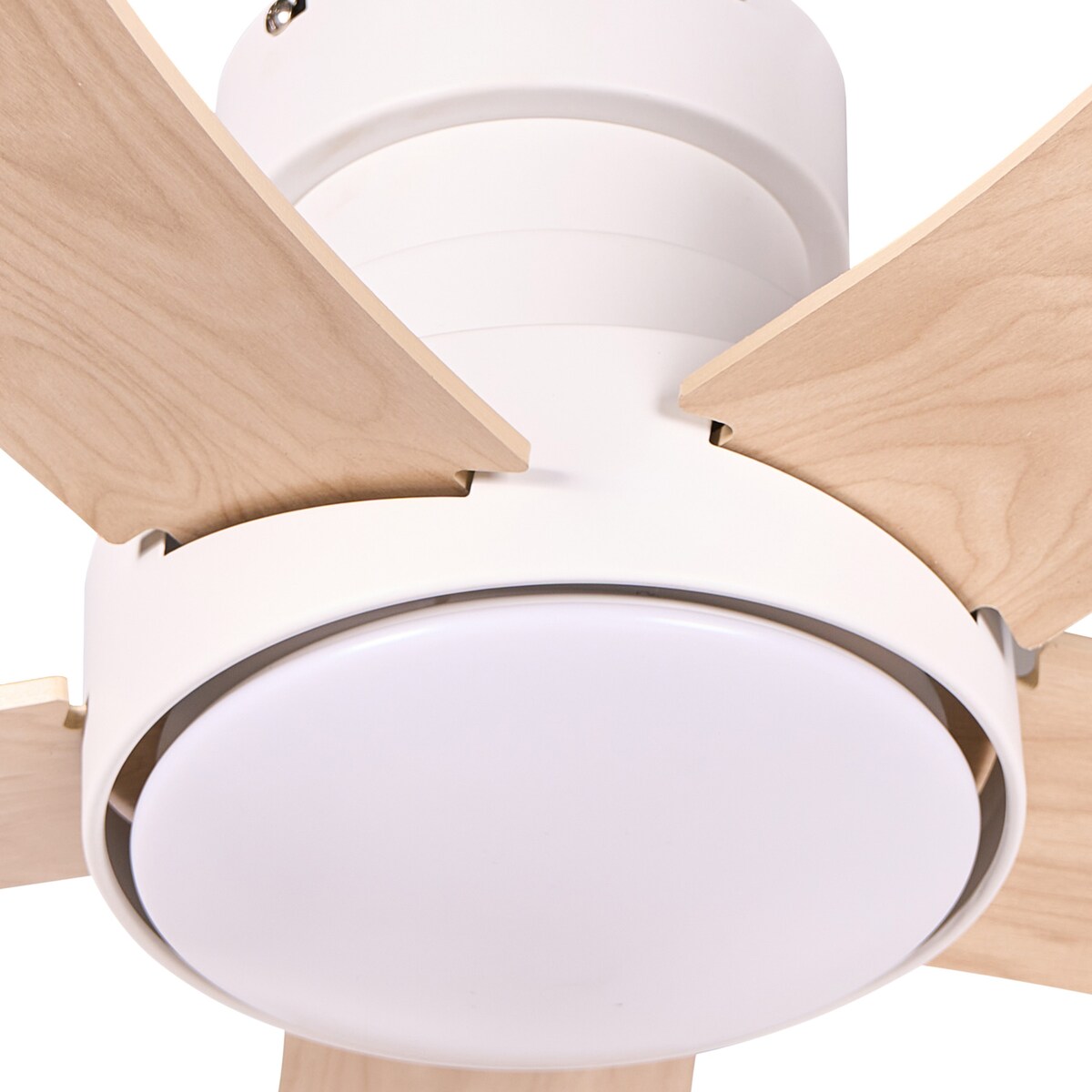 Wentylator sufitowy z lampą BIVENS Z pilotem LED Jasnobeżowy