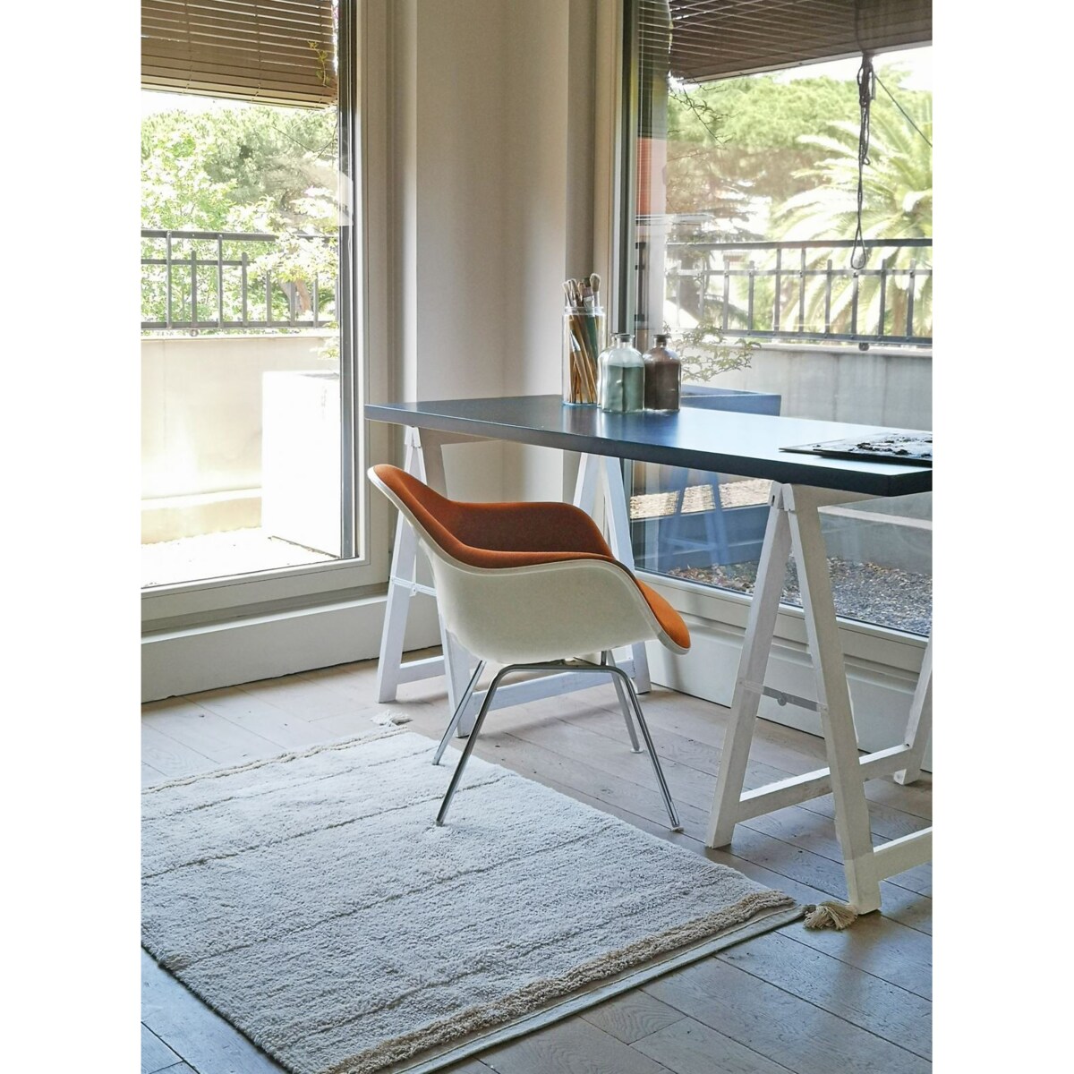 Dywan bawełniany Bloom Natural 90x130cm Lorena Canals