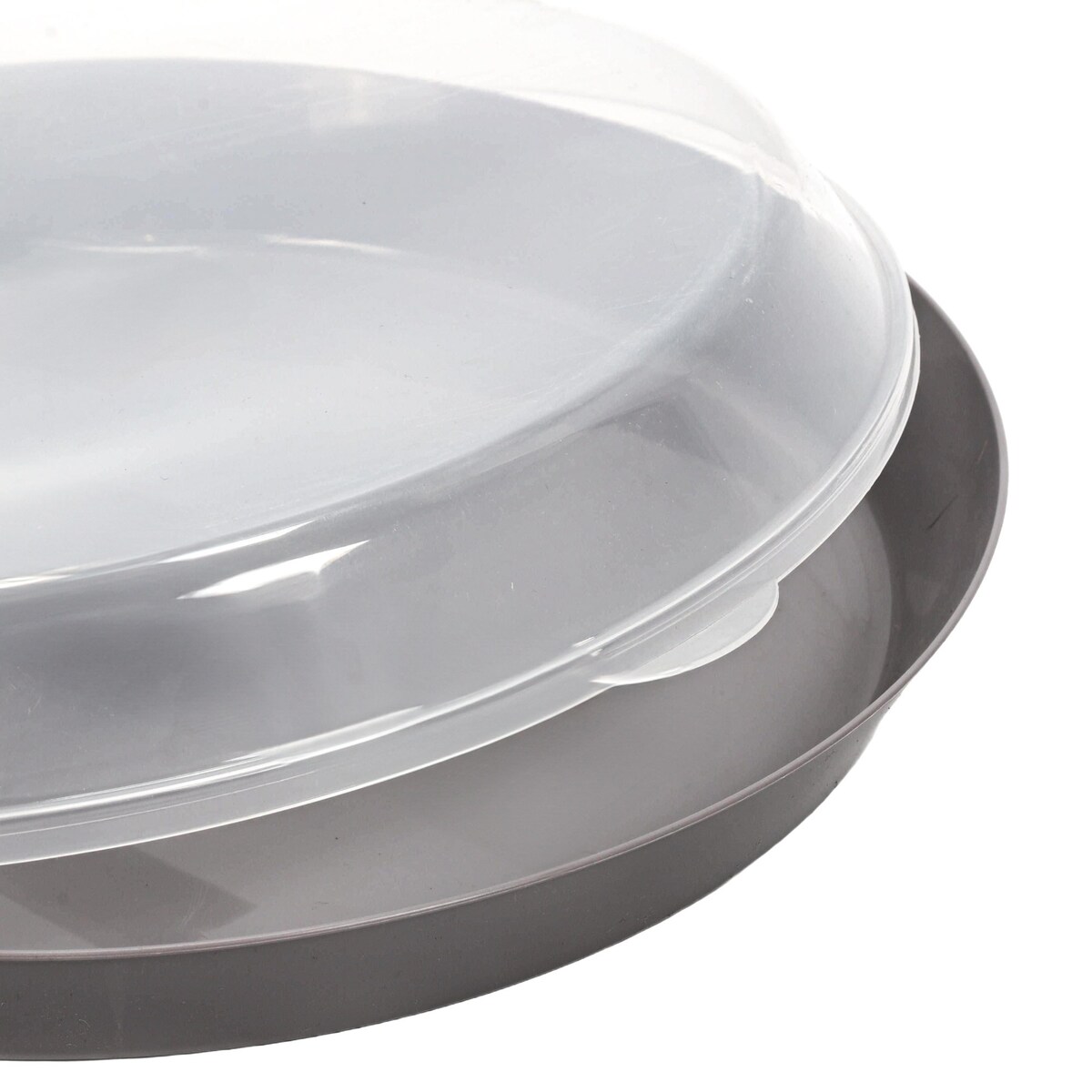 Taca z tworzywa sztucznego z pokrywką, Ø 35,5 x 8,5 cm