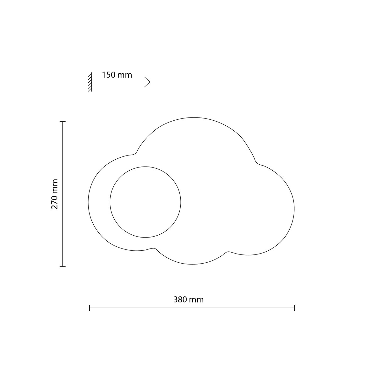 Lampa sufitowo-ścienna TK Lighting CLOUD NEW WHITE 11267 biała G9 nowoczesna loftowa