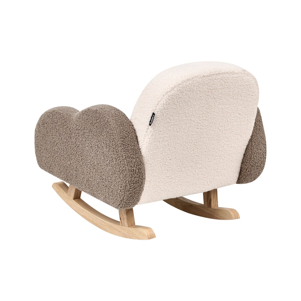 Fotel bujany dziecięcy boucle beżowy SKARE