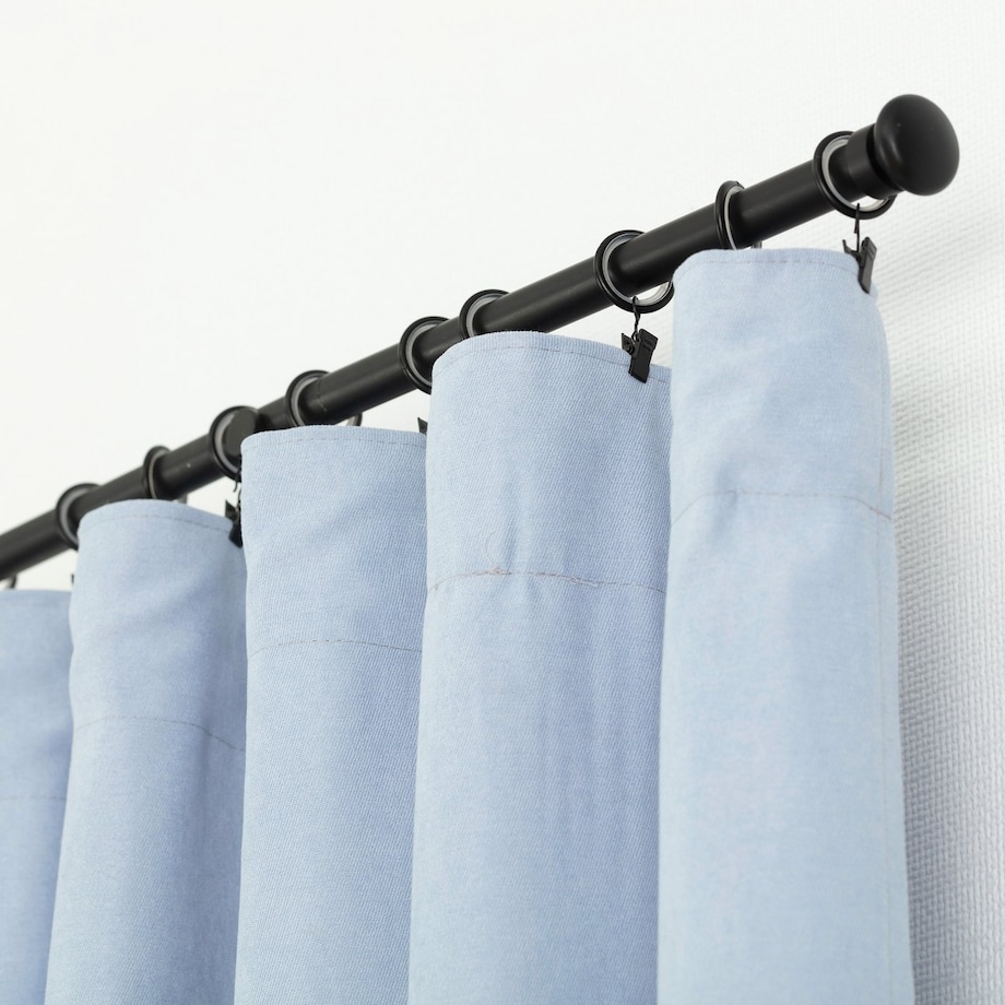 Zasłona BASIC na taśmie marszczącej 140x300 cm gołębi niebieski 1 szt. 140x300