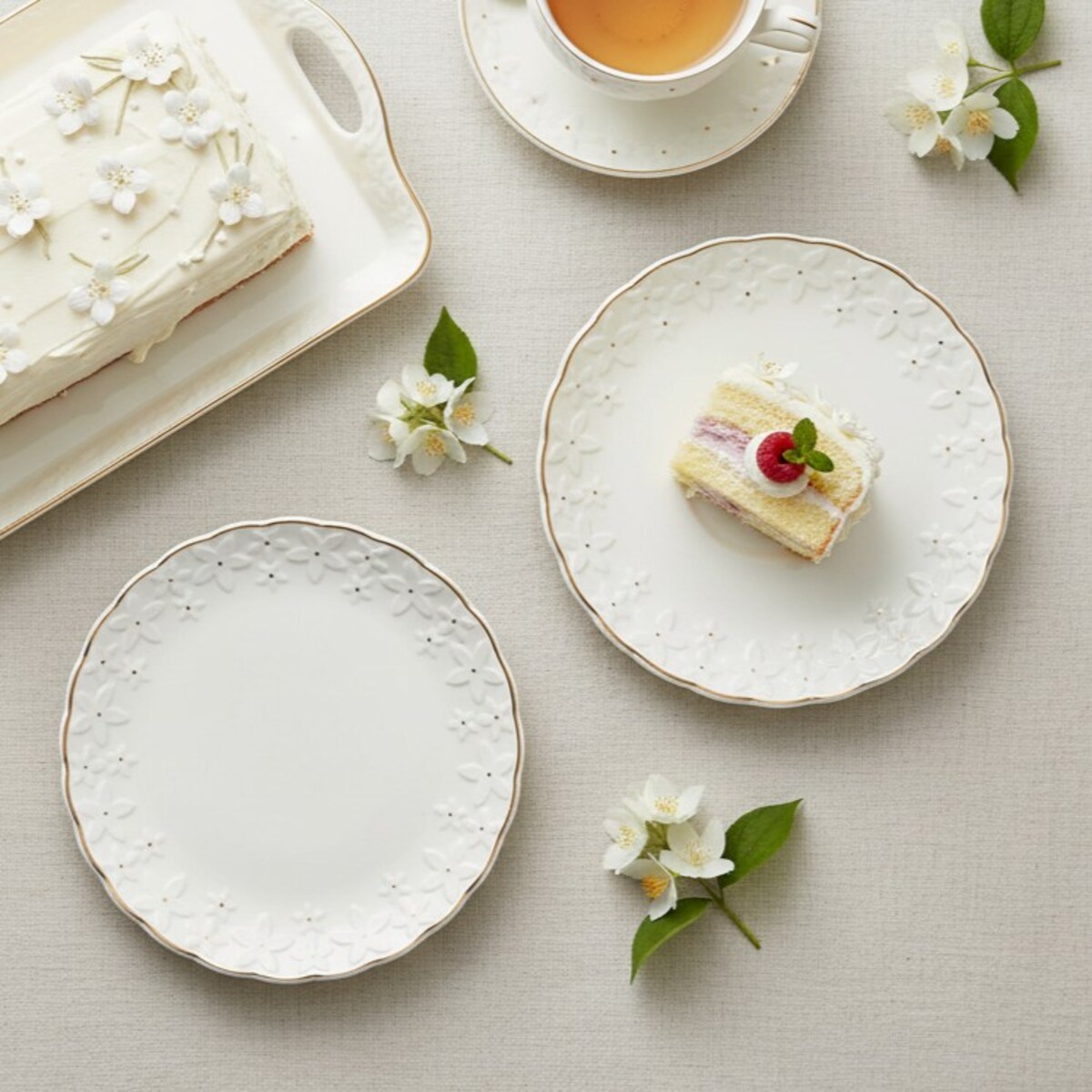 VILLA ITALIA Zestaw do ciasta porcelanowy na 6 osób FIORELLA