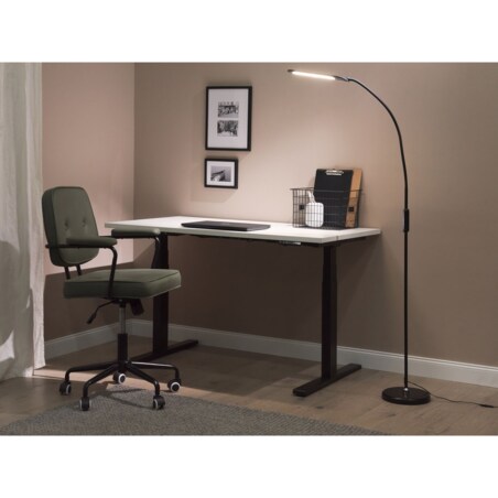 Lampa podłogowa LED czarna YANTIC