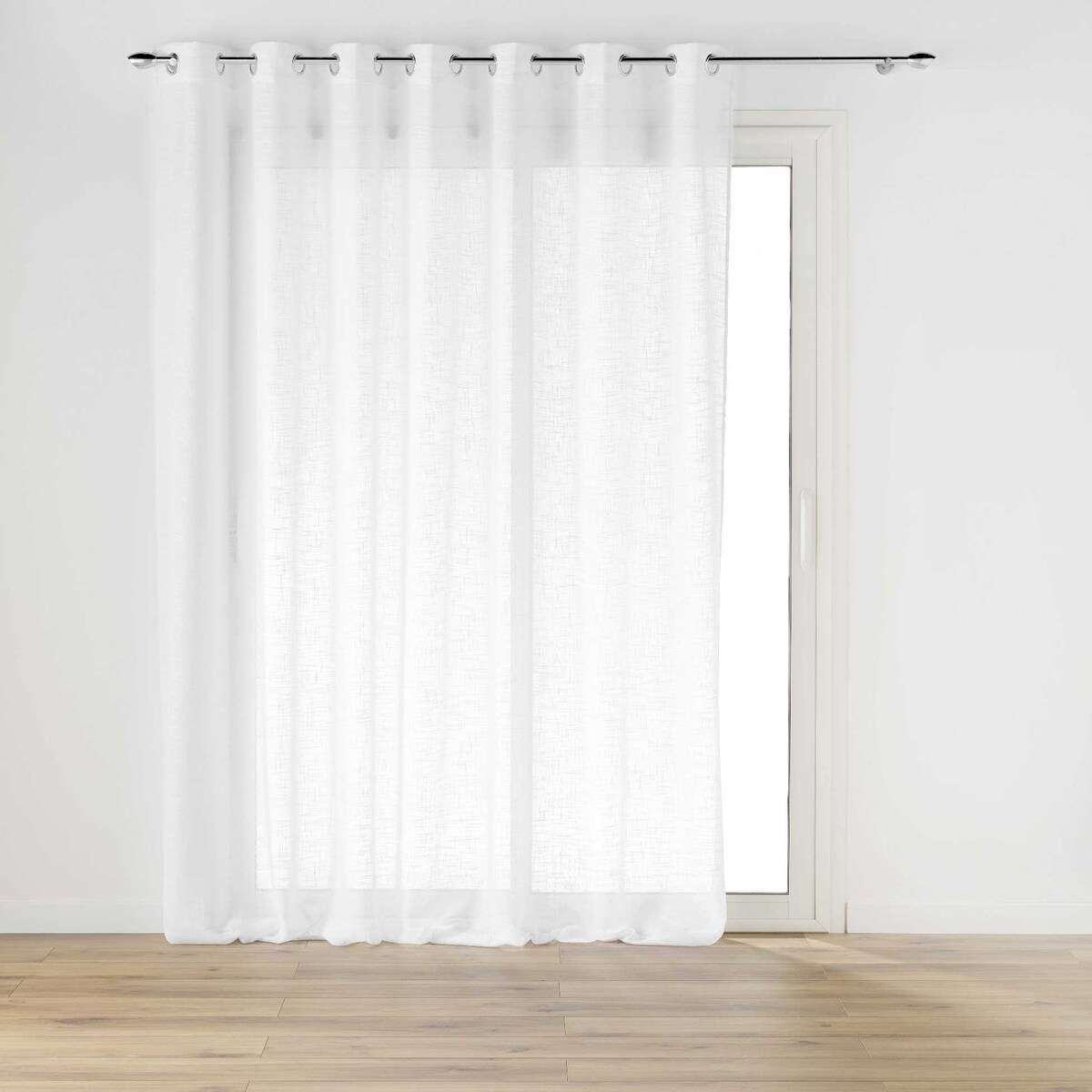 Firana na przelotkach, z efektem lnu, HALTONA, 240 x 240 cm