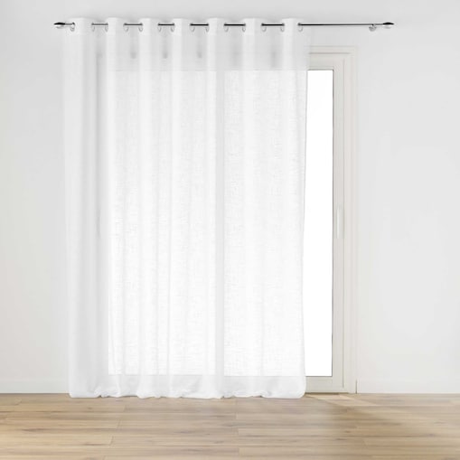 Firana na przelotkach, z efektem lnu, HALTONA, 240 x 240 cm