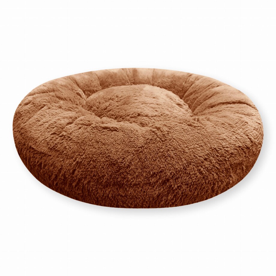 Legowisko pluszowe dla kota lub psa FUZZY, 70 cm, Toffee