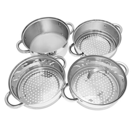 Zestaw garnków do gotowania na parze 22cm 5 ele garnki parowar KLAUSBERG