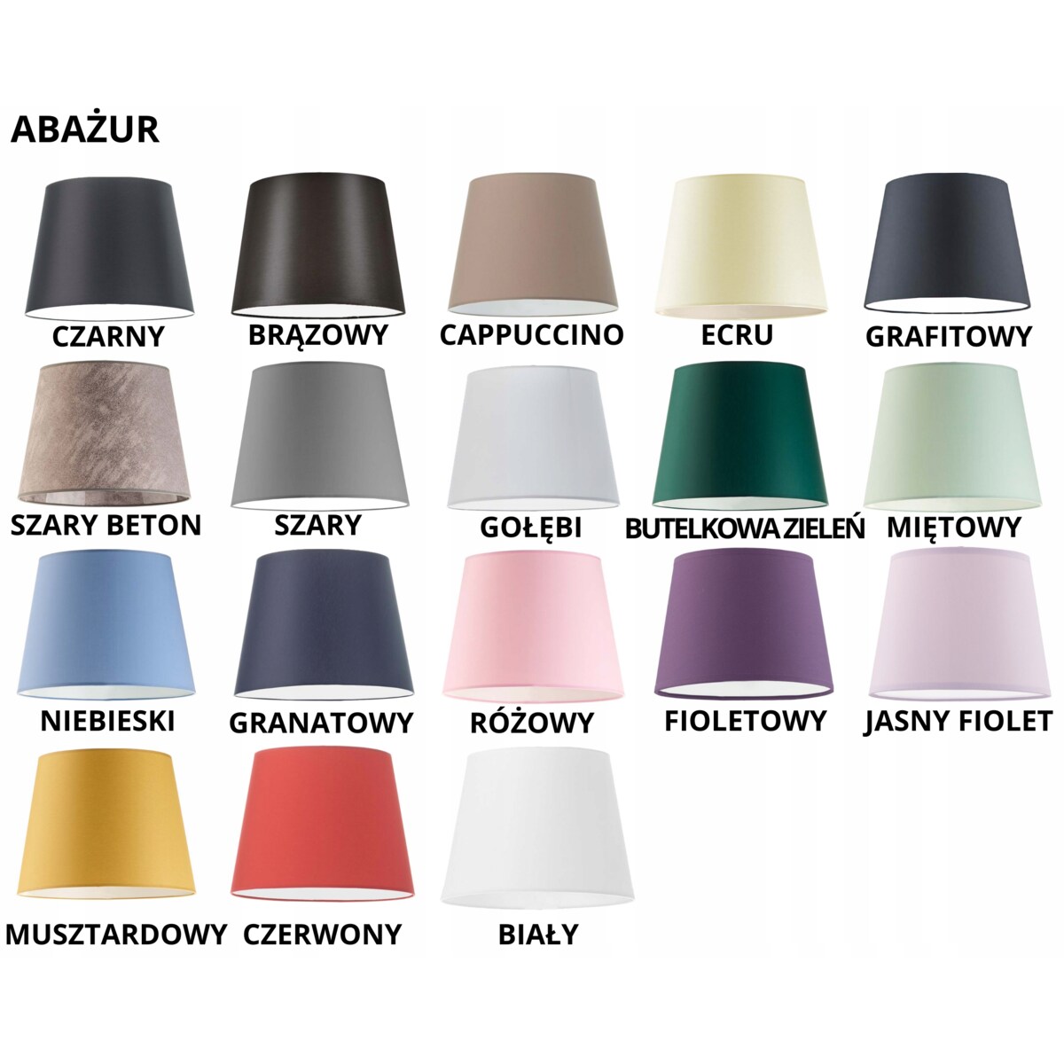 Lampa stojąca podłogowa z abażurem stożek BLUES