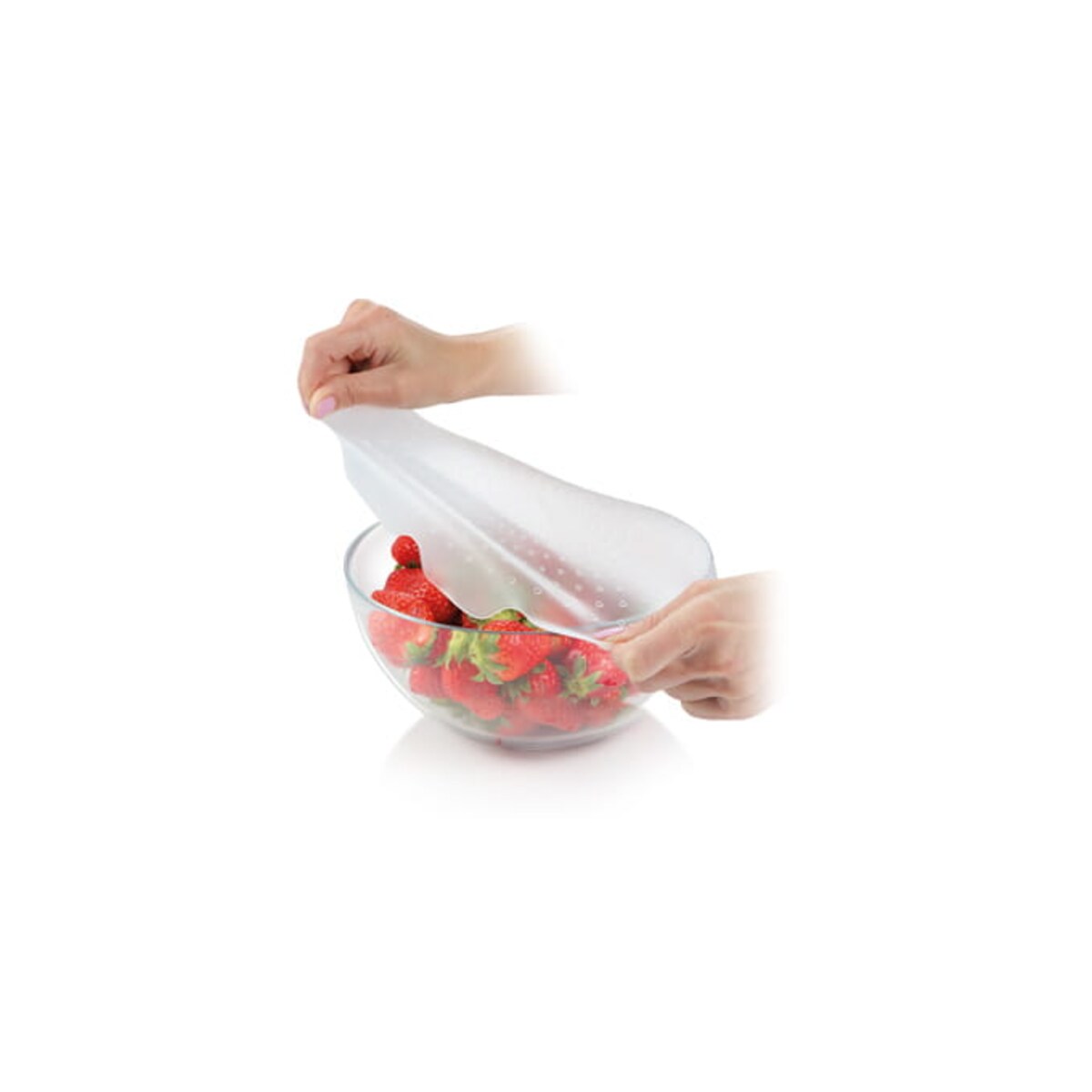 Elastyczne Silikonowe Wieczka 4Food ? 17 i 23 cm, Zestaw 2 szt. Pokrywki