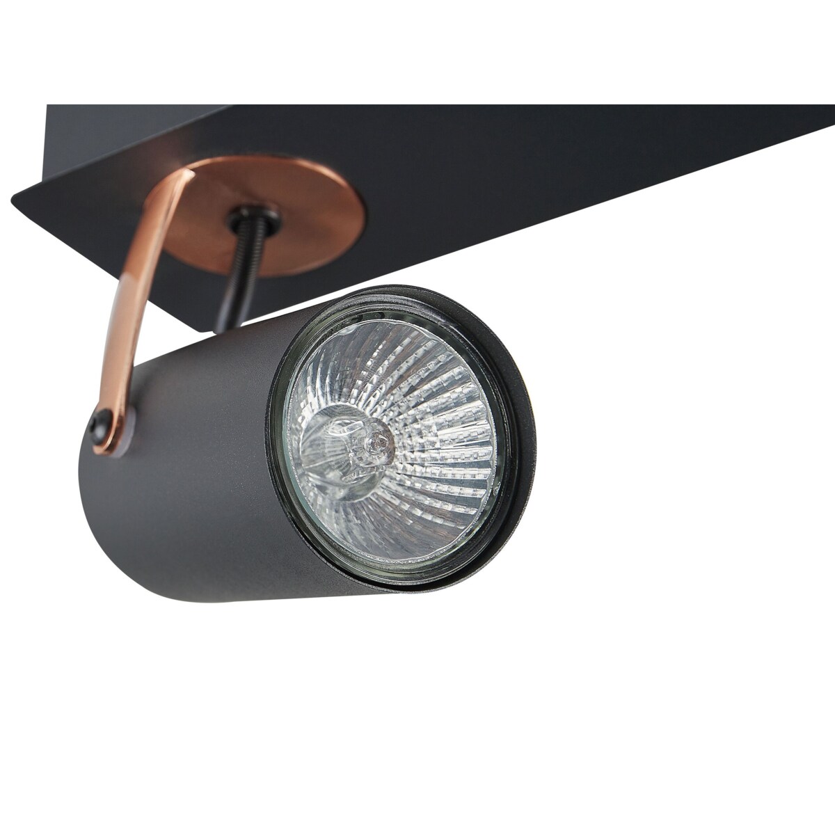 Lampa sufitowa 3-punktowa metalowa czarna KLIP