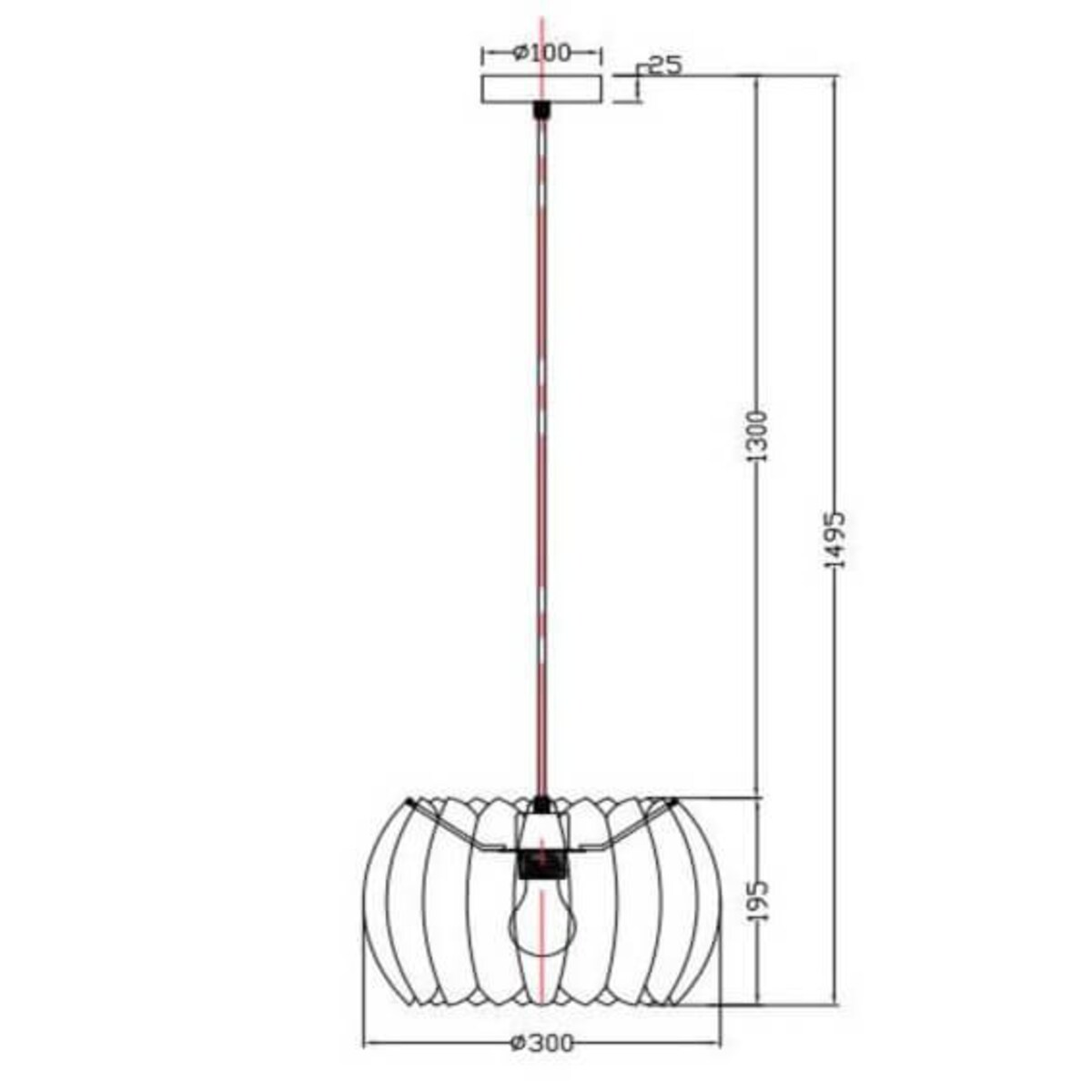 Lampa wisząca filcowa Spencer 34445/30/30 Lucide do salonu czarna