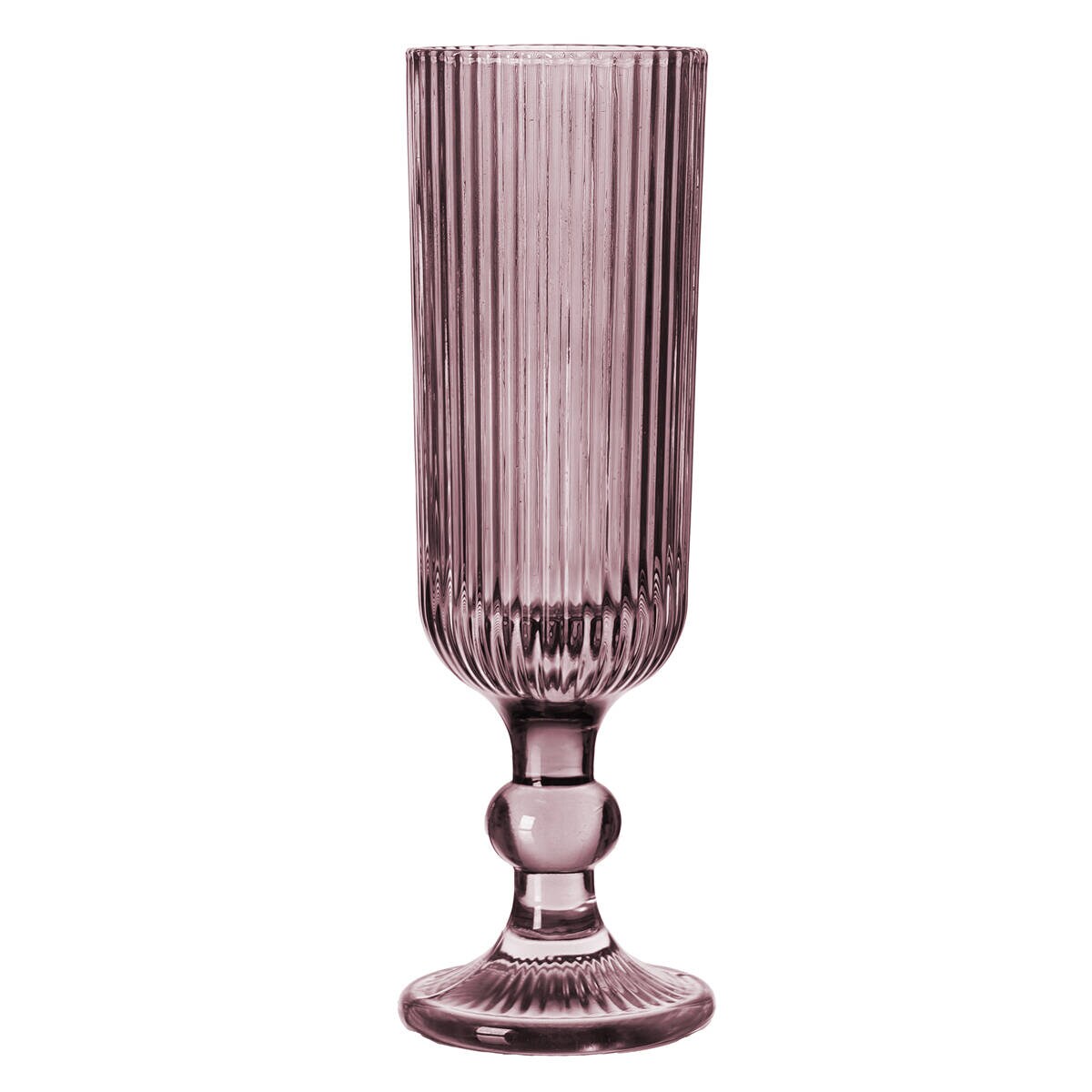 Kieliszki do szampana LINES z ryflowanego szkła, zestaw 6 sztuk, 160 ml