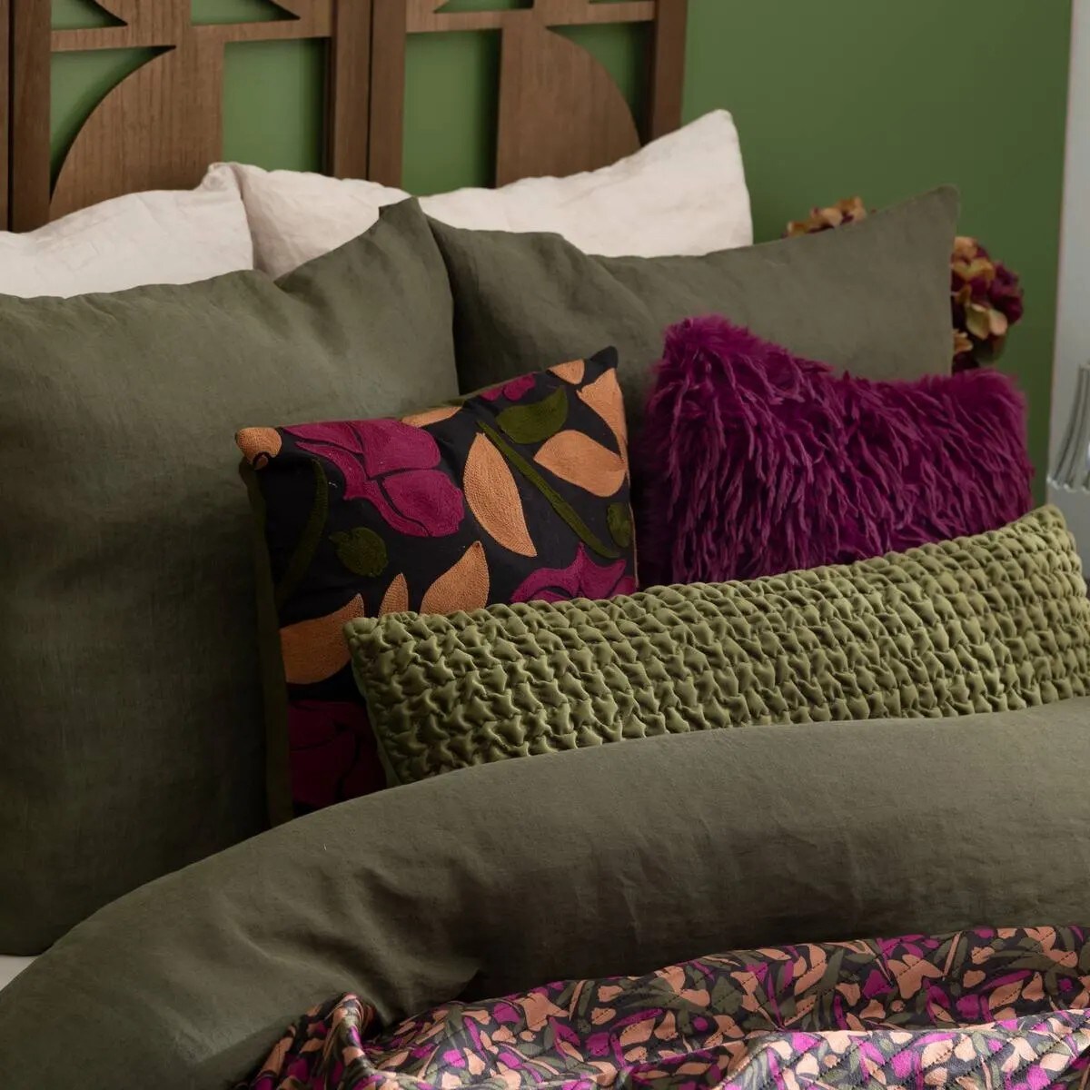 Narzuta na łóżko Bellissima, fioletowa, 260x240cm