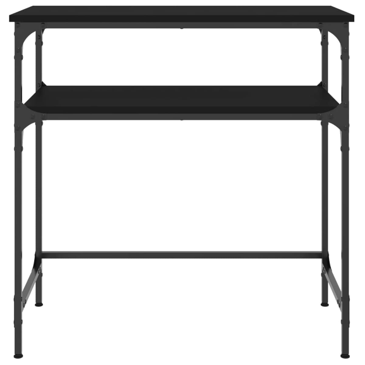 vidaXL Stolik konsolowy, czarny, 75x35,5x75 cm