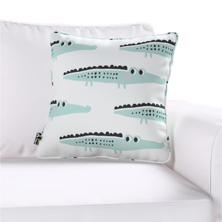 Poszewka Lola 45x45 ecru-zielony