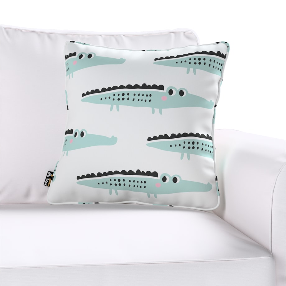 Poszewka Lola 45x45 ecru-zielony