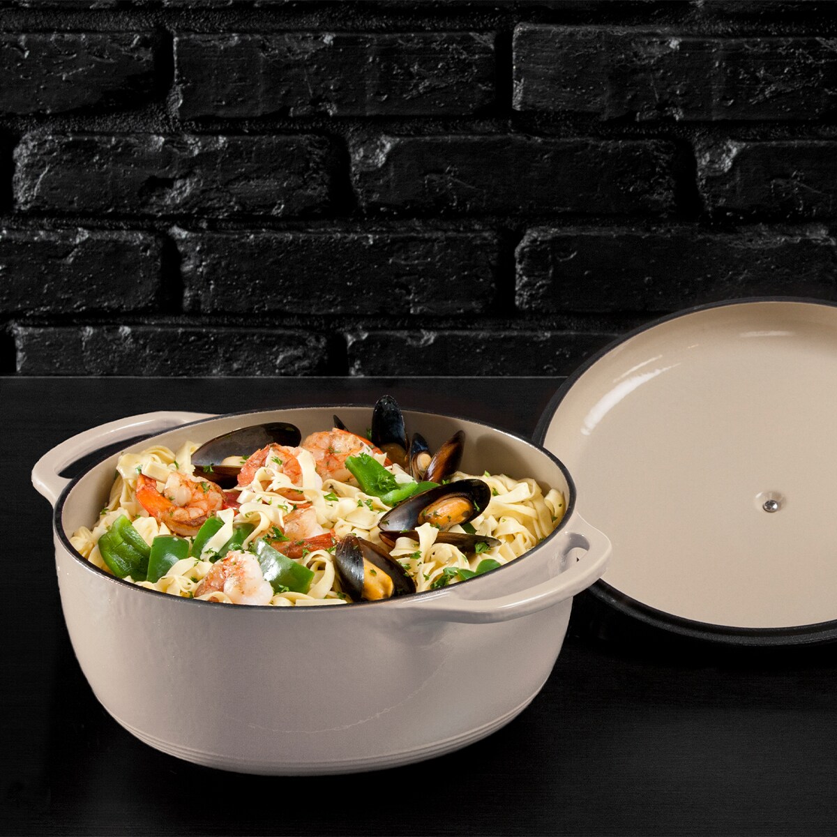 Garnek żeliwny emaliowany 7 l Oyster / Lodge