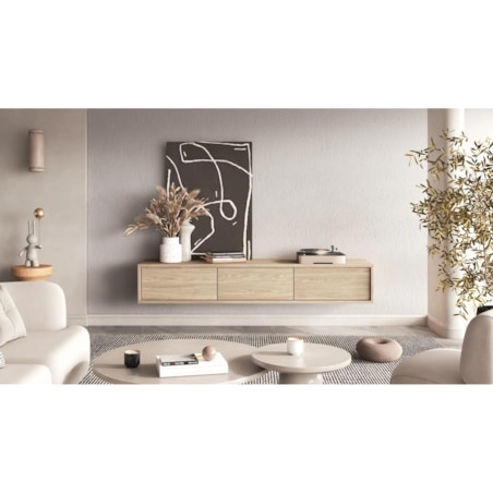 Szafka RTV FRIDA 3K 180cm dąb olejowany