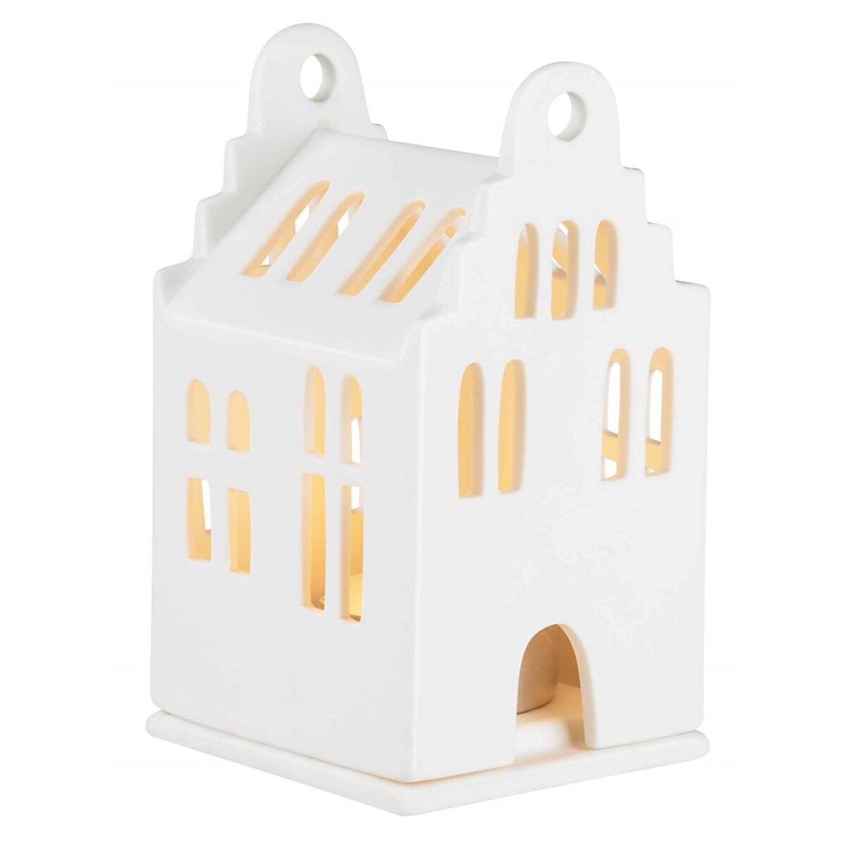 Lampion Domek Dach Dwuspadowy, 6 x 6.5 x 11 cm, Raeder