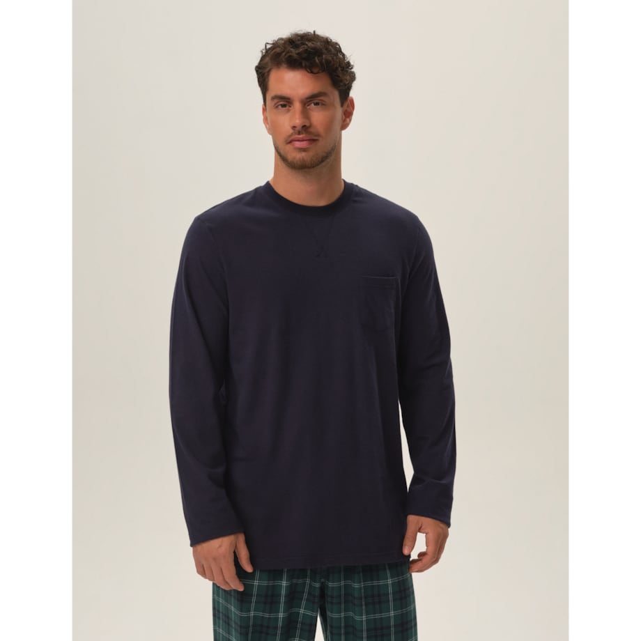 Piżama Herb 41913-59X Granatowy Granatowy, XL