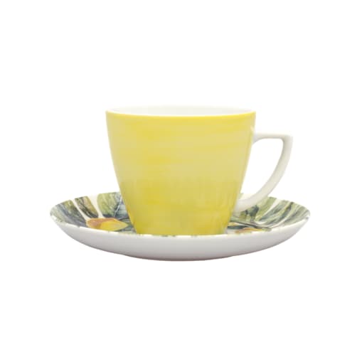 Filiżanka 350 ml ze spodkiem Beata, Dorota Cytrynowe Love LU51 (9143)