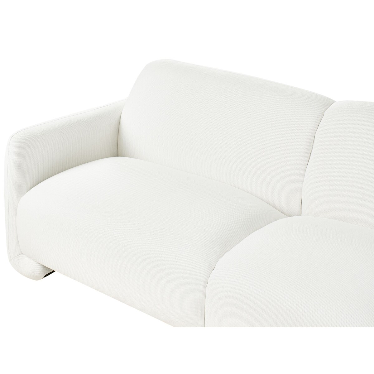 Sofa 3-osobowa biała SALAND