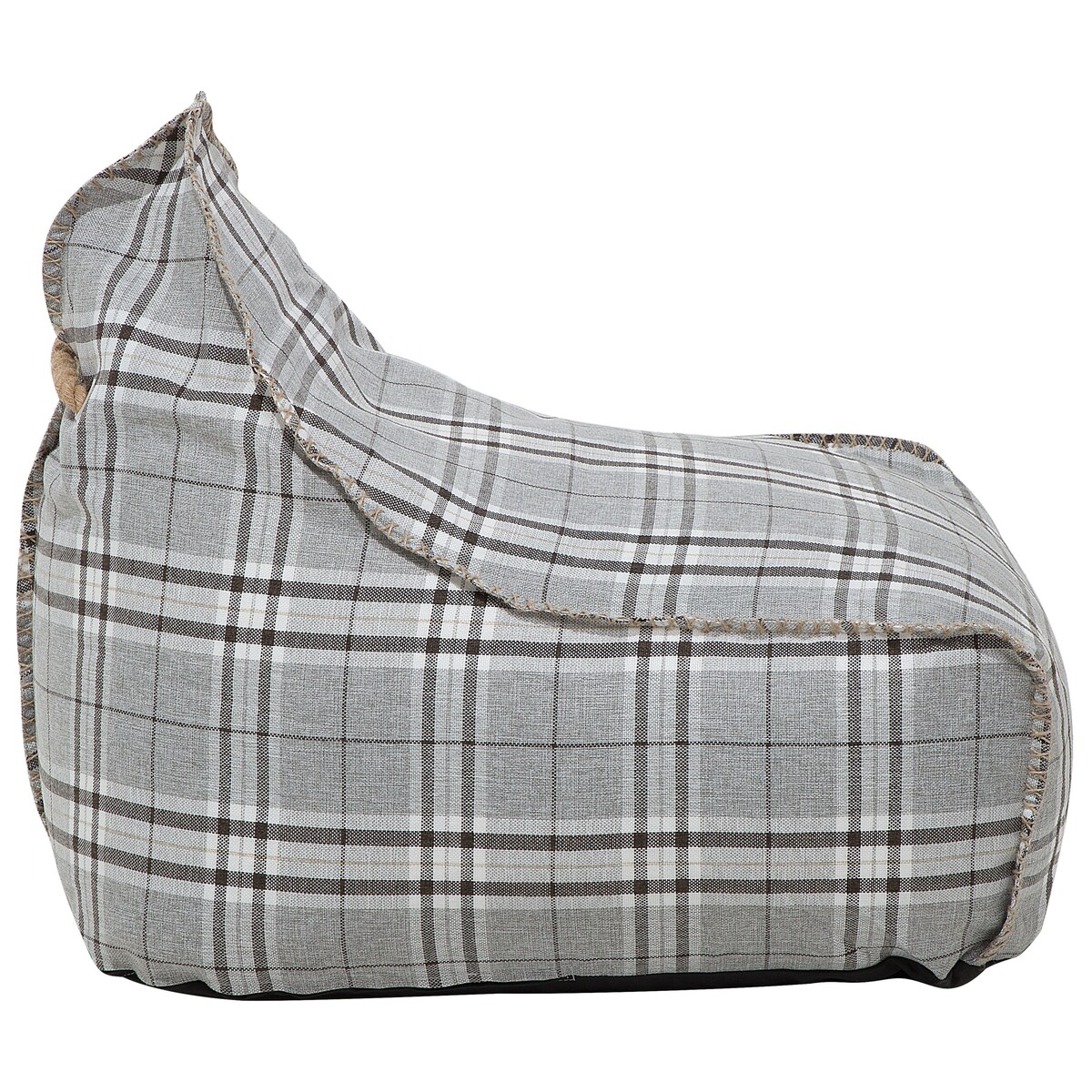 Fotel worek 200 L DROP LINEN 63 cm 75 cm Szary