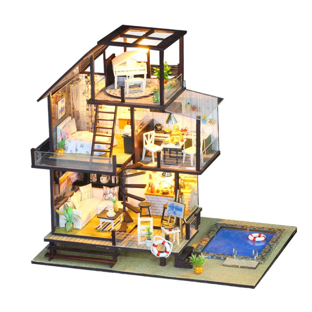 Miniaturowy domek - Zielone Seattle