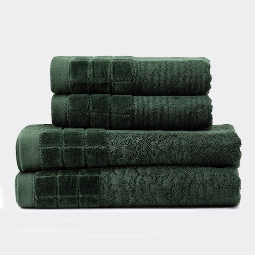 Luksusowy ręcznik EMERALD VELVET 70x140 cm z bawełny czesanej premium