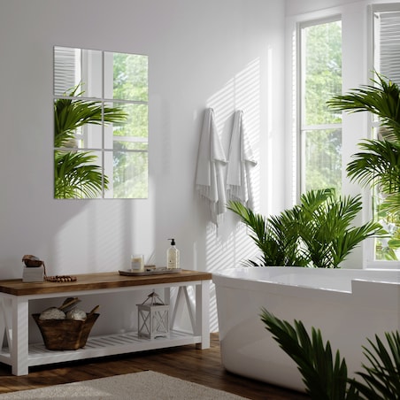 Płytki lustrzane 6 szt. 30x30 cm