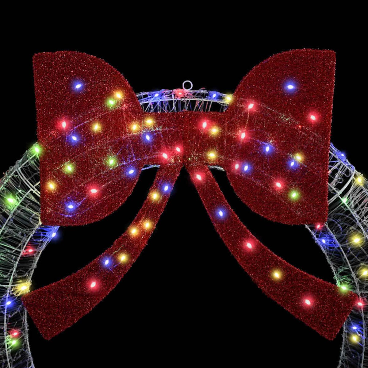 vidaXL Wianek z 150 diodami LED Wielokolorowe 120 cm Akryl