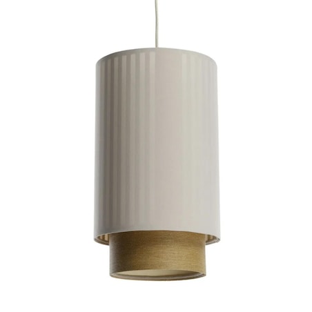 Lampa wisząca DUO LAMI LINE 20 kremowa/brązowa