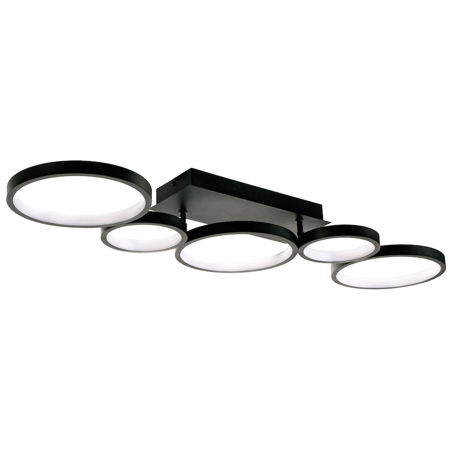 Lampa Sufitowa App1900-C Led Czarny, Metal, Tworzywo Sztuczne