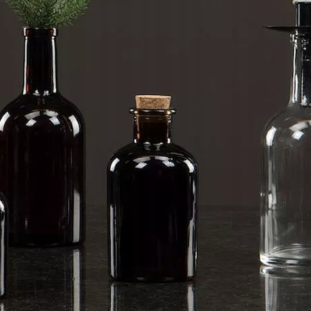 BUTELKA SZKLANA NA NALEWKĘ 250ml pojemnik z korkiem kuchenny mała żywność