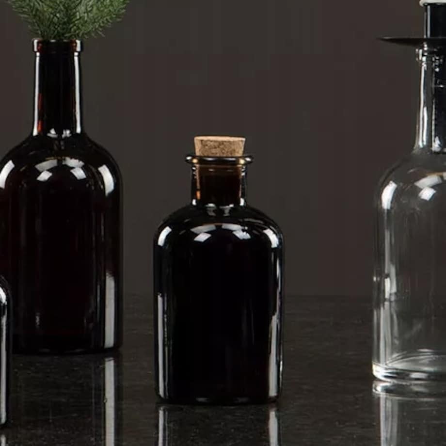 BUTELKA SZKLANA NA NALEWKĘ 250ml pojemnik z korkiem kuchenny mała żywność