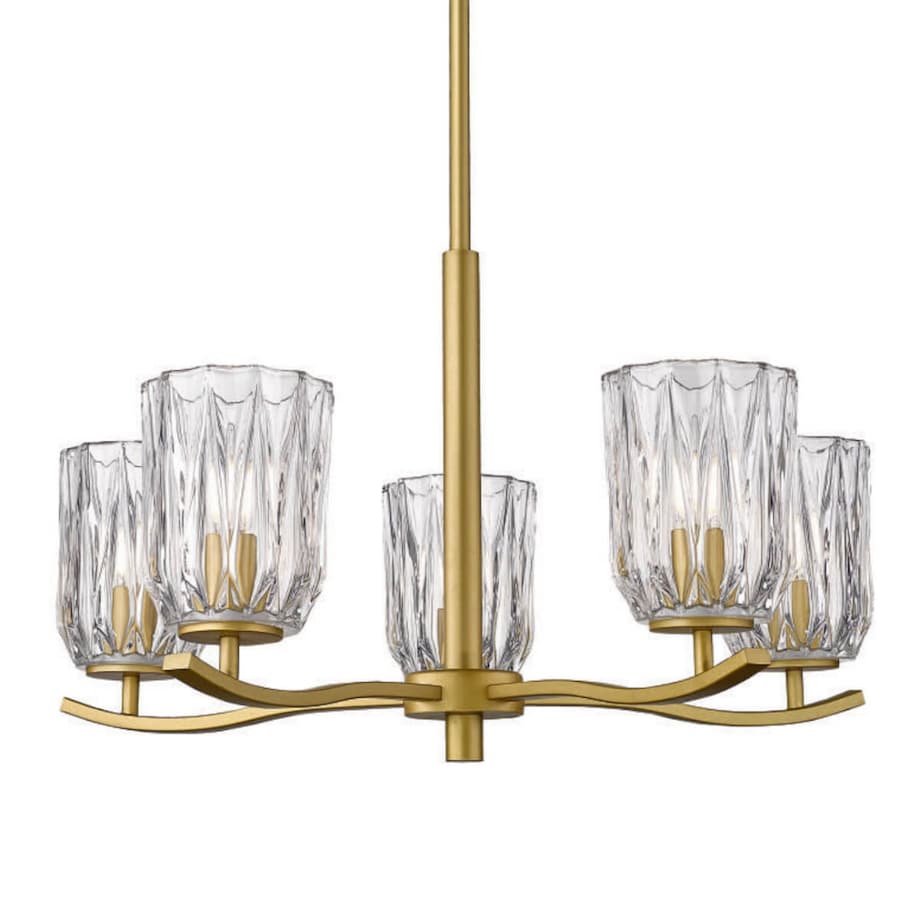 Szklana lampa wisząca Tazza P0590-05B-V7AC Zumaline przezroczysty złoty