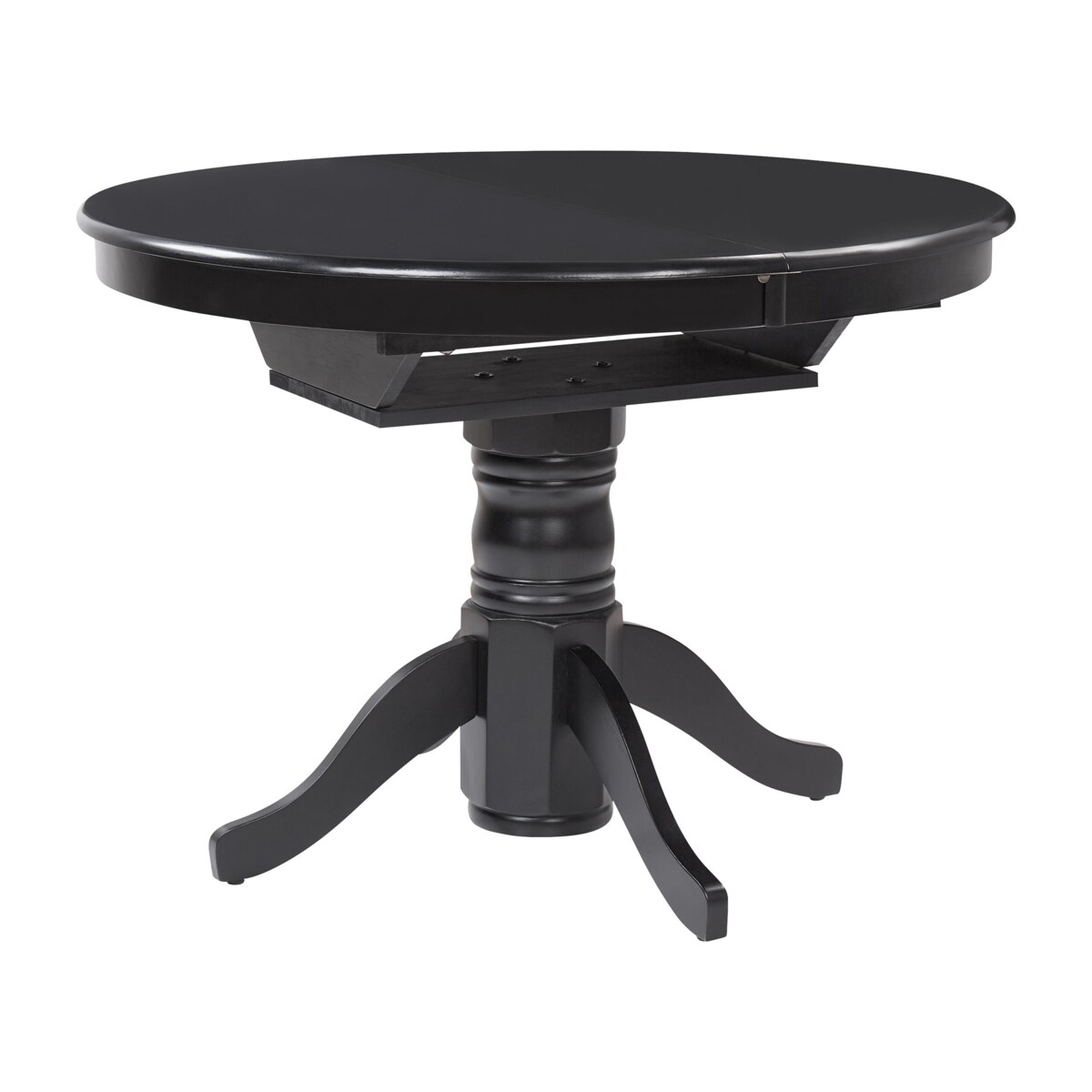 Stół do jadalni rozkładany 106/150 x 106 cm czarny AKRON