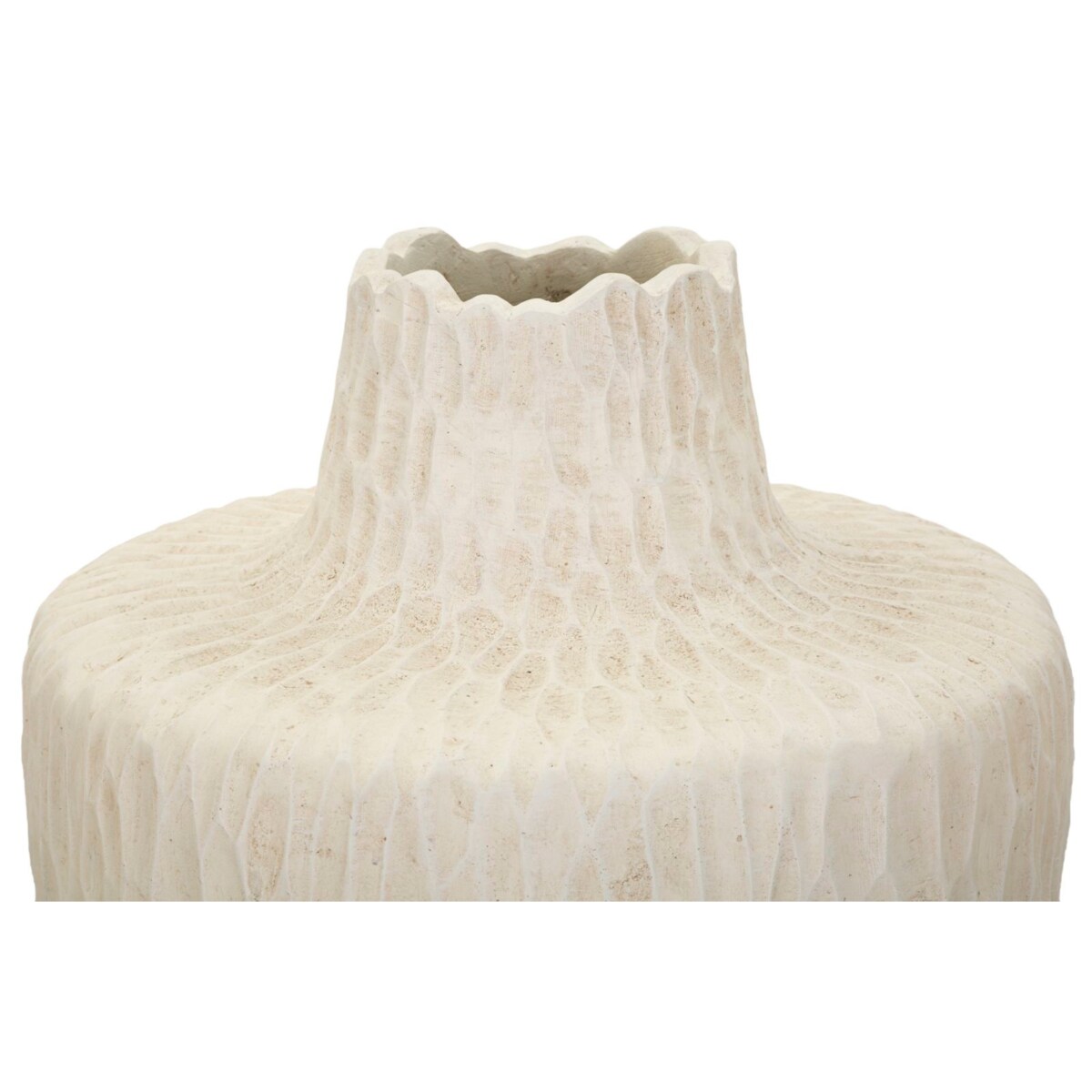 Osłonka dekoracyjna Shade, kolor kremowy, tlenek magnezu (MgO), 29,5 x 29,5 x 57 cm, styl nowoczesny, na doniczkę do salonu, Mauro Ferretti