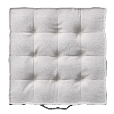 Poduszka na krzesło Kuba, śmietankowy biały, 40 x 40 x 6 cm, Linen