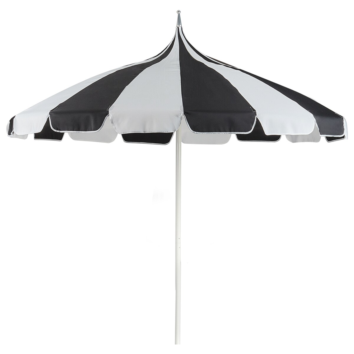 Parasol ogrodowy 245 cm MINOA Czarny/ biały
