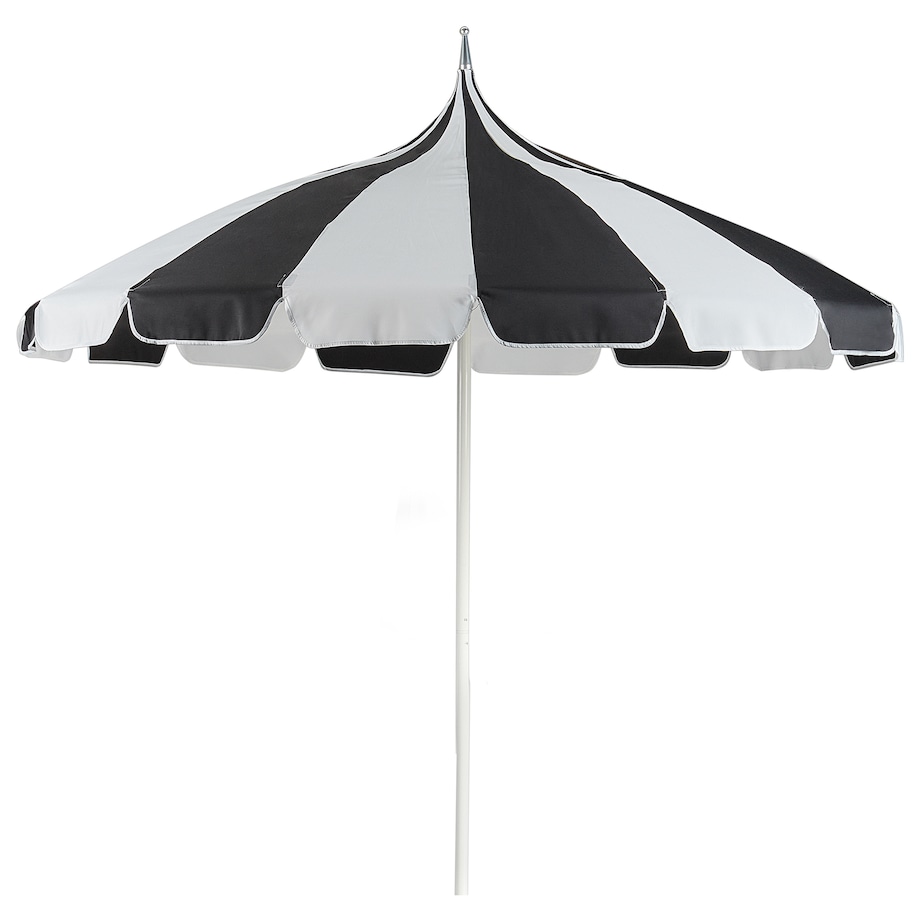 Parasol ogrodowy 245 cm MINOA Czarny/ biały